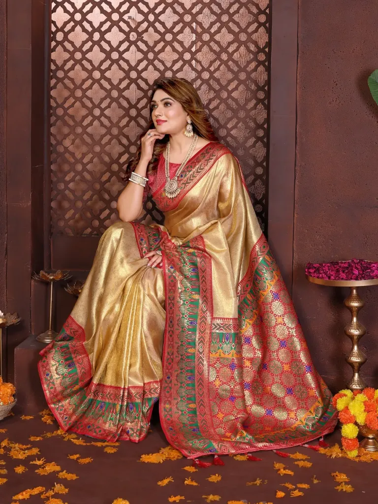 Alankar Collection: Premium Pure Banarasi Tissue Silk Saree