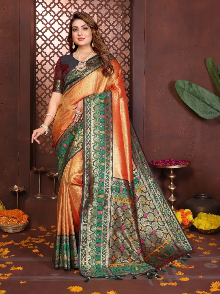 Alankar Collection: Premium Pure Banarasi Tissue Silk Saree